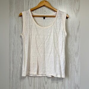 Banana Republic 100% Linen Sleeveless Tank Top Size S LNC